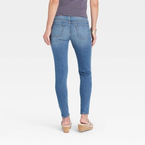 Over Belly Distressed Skinny Maternity Jeans Ingrid & Isabel Maternity Size 00 - Picture 5 of 11